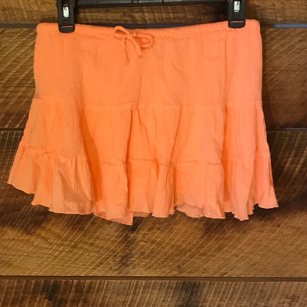 Coral summer skirt